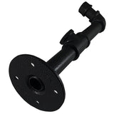 10" Decorative Industrial Pipe Shelf Bracket - Black, 2 Pack
