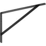 10" x 16" Heavy Duty Black Shelf Bracket