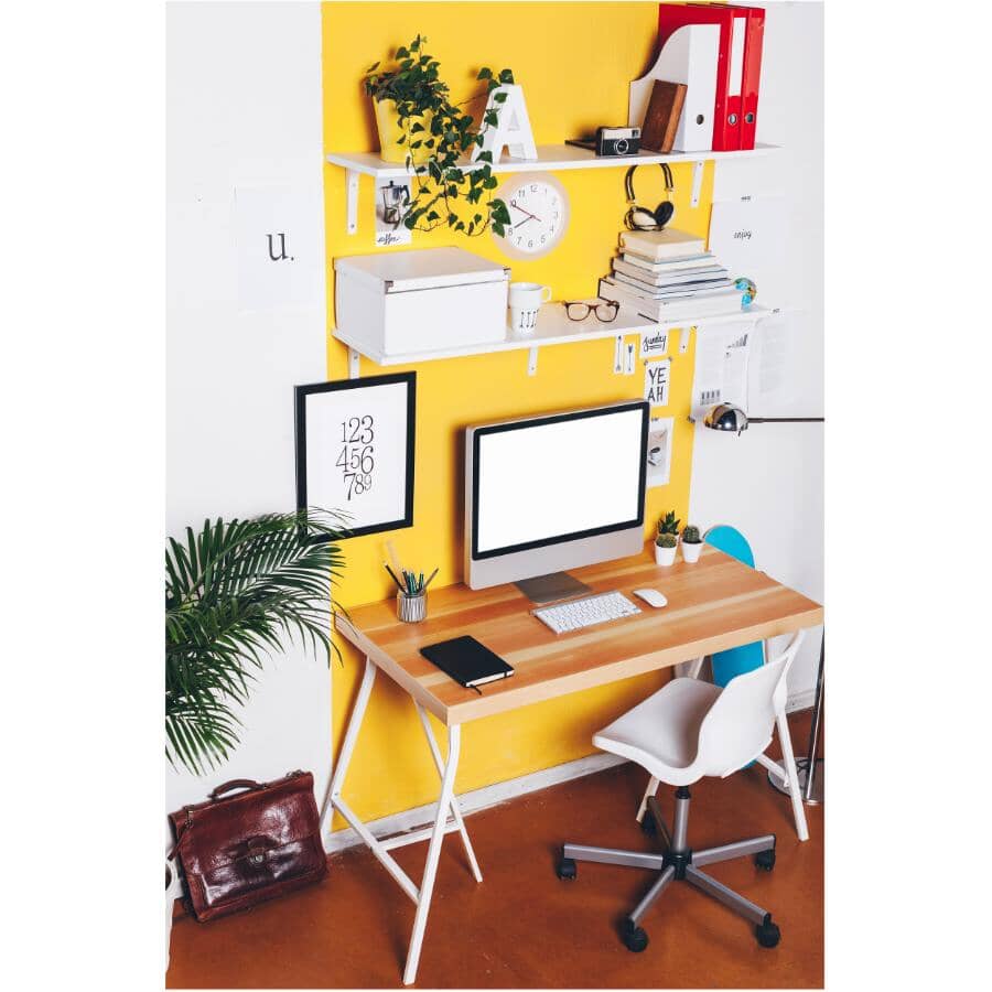 10" x 6.5" Heavy Duty Shelf Bracket - White