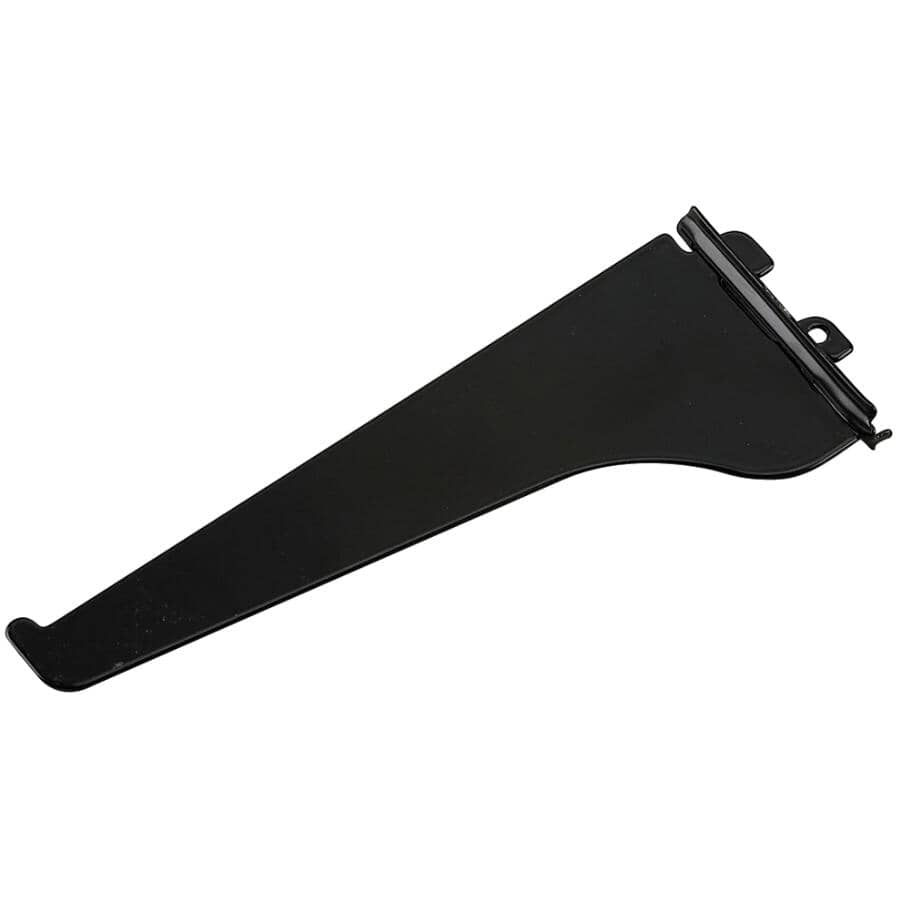 12" Black Single Track Shelf Bracket