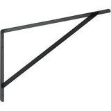 13" x 20" Heavy Duty Black Shelf Bracket