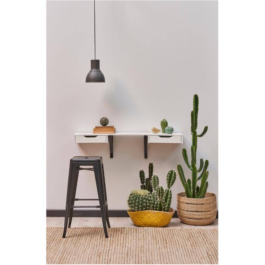 13" x 20" Heavy Duty White Shelf Bracket