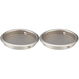 2-1/8" Finger Pulls - Satin Nickel, 2 Pack