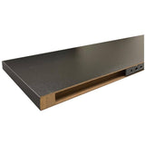 36" x 9.25" x 1" Black Floating Shelf