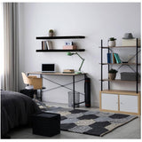 36" x 9.25" x 1" Black Floating Shelf