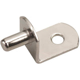 5 mm Nickel Angled Shelf Supports - 8 Pack