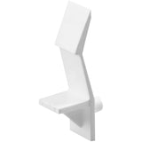 5 mm White Plastic Shelf Supports - 4 Pack