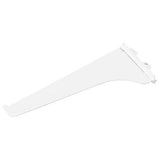 6" White Single Track Shelf Bracket