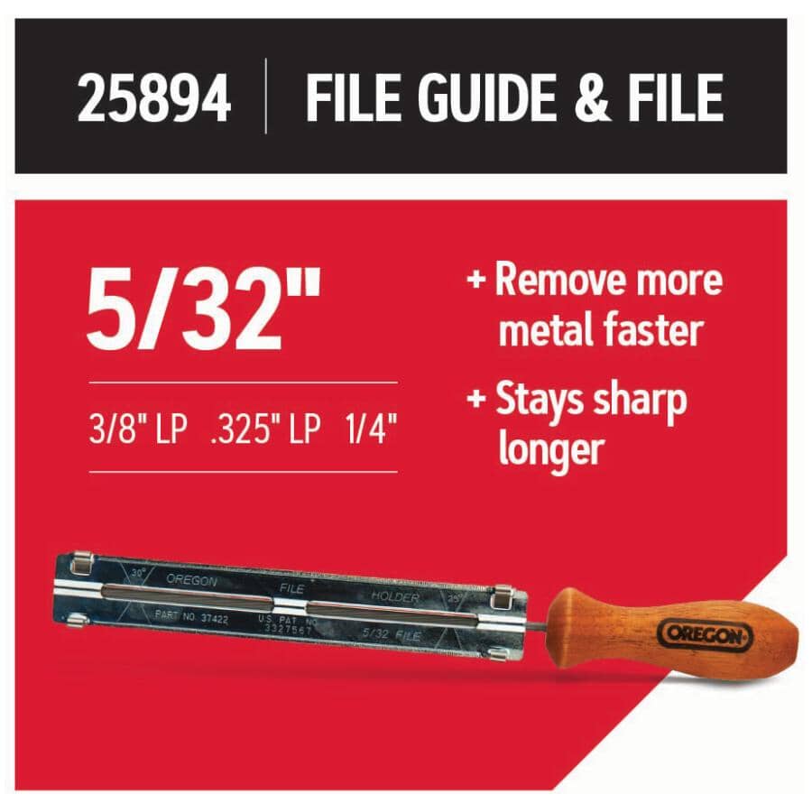 Chainsaw File & File Guide - 5/32"