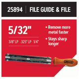Chainsaw File & File Guide - 5/32"