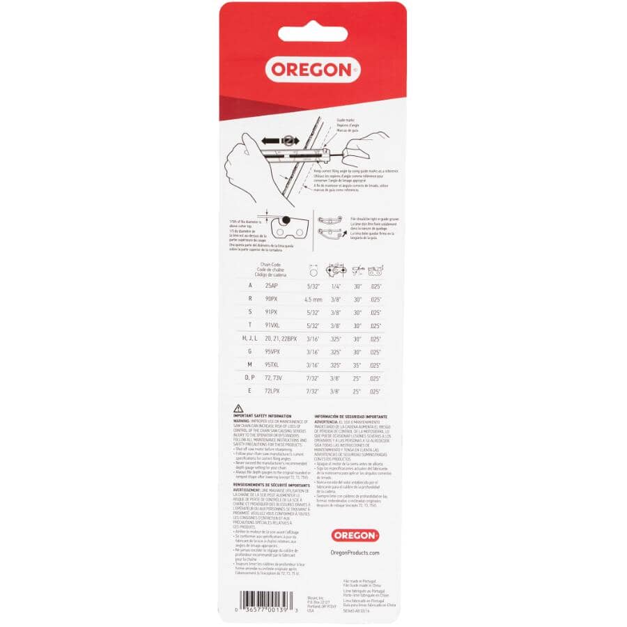 Chainsaw File & File Guide - 5/32"
