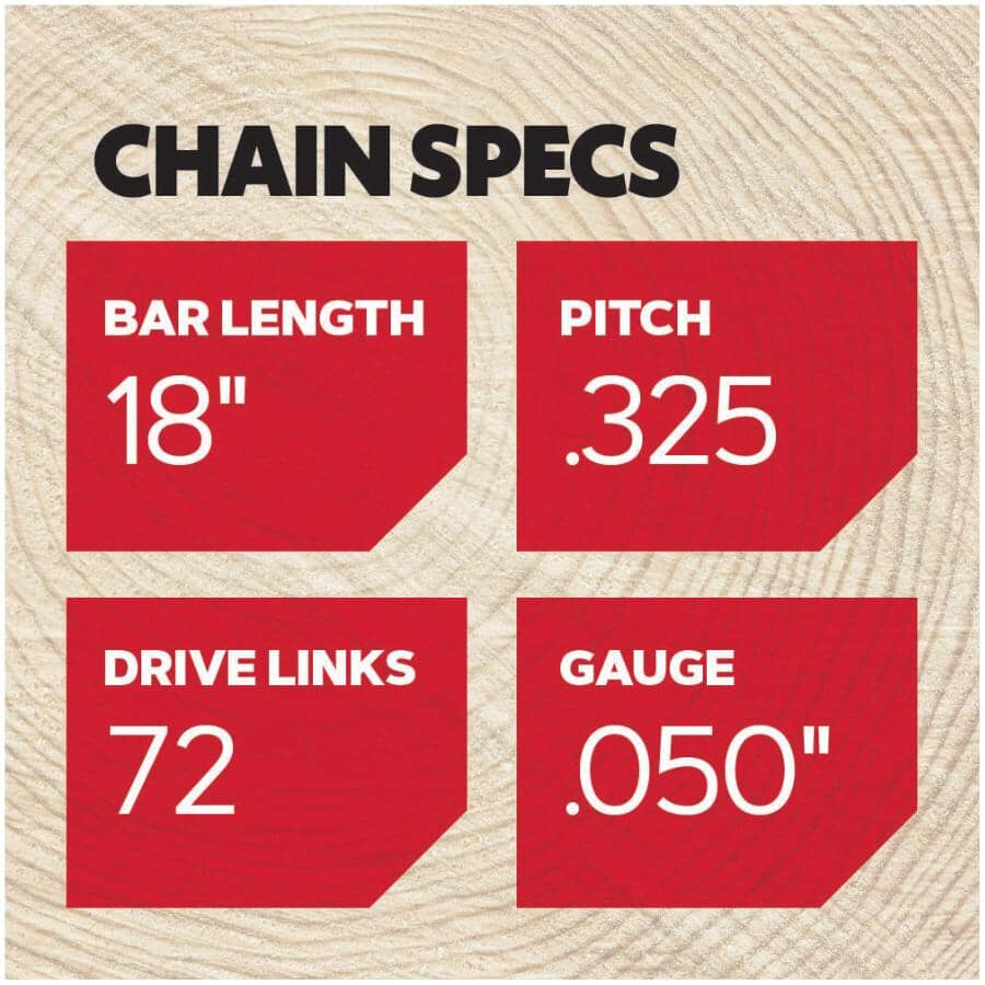 M72 SpeedCut Replacement Chainsaw Chain - 18"
