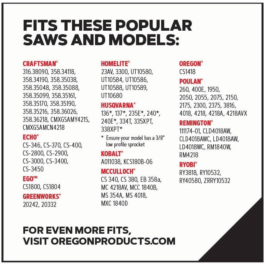 S62 AdvanceCut Chainsaw Chain - 18"
