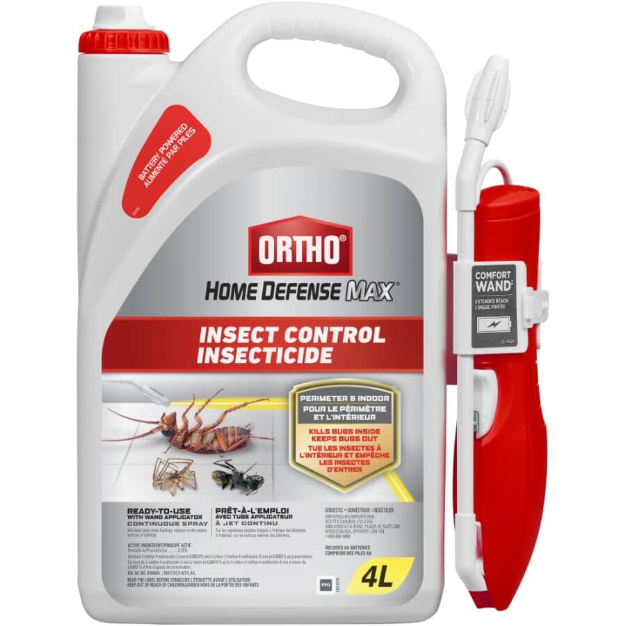 Home Defense MAX Insect Control - with Wand Applicator, 4 L