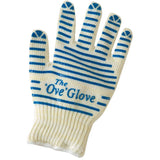 Silicone Non-Slip Oven Mitt - Blue Stripes