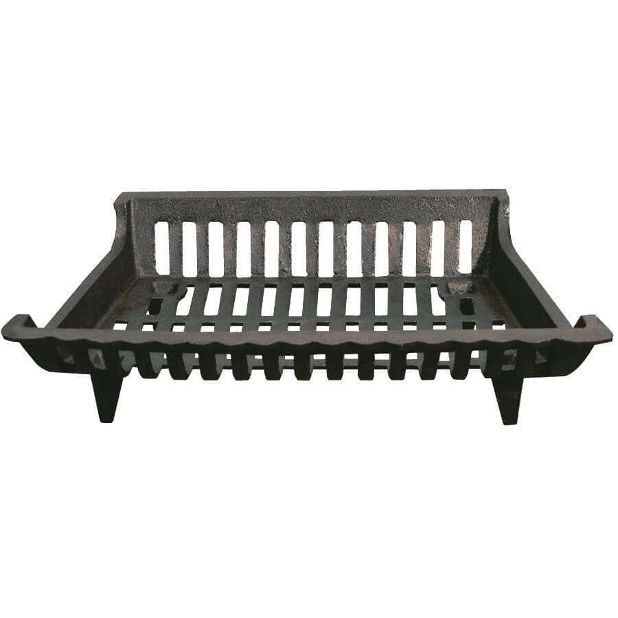 18" Cast Iron Fireplace Grate - Square