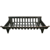 24" Cast Iron Fireplace Grate - Square