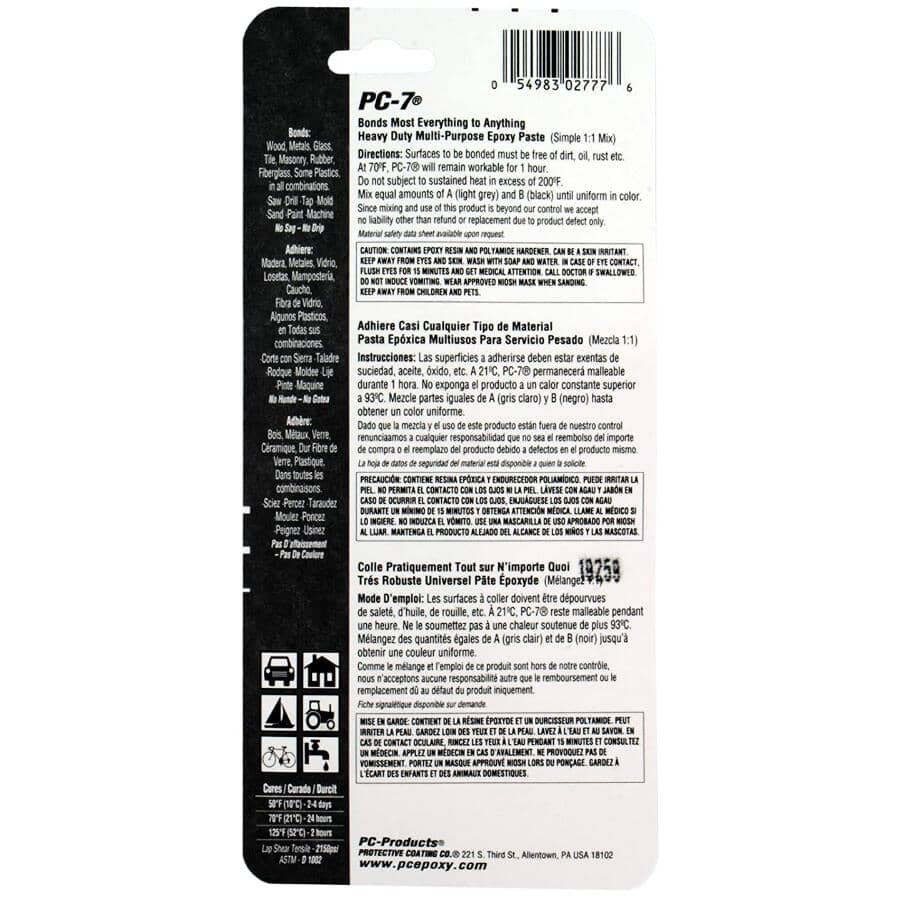 2-Part Epoxy Paste Adhesive - 2 oz