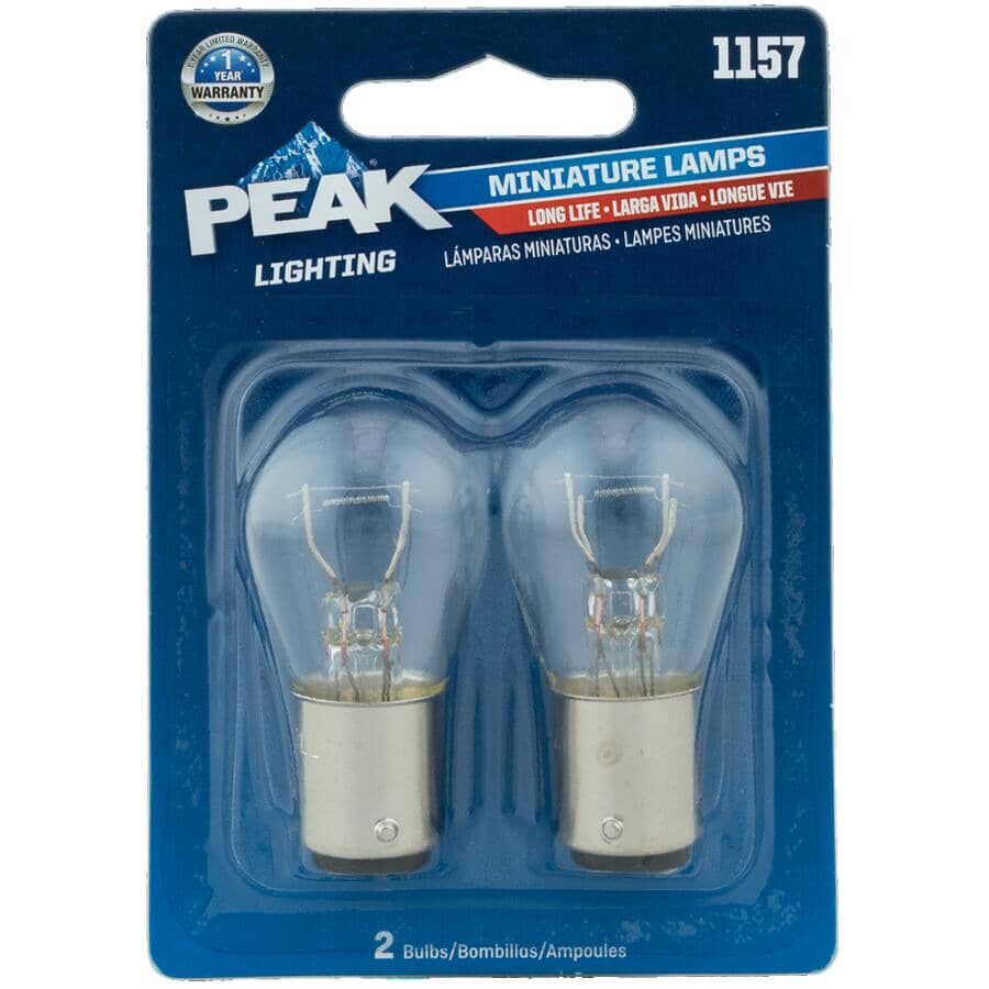 12.8/14V Long Life Bayonet Based Mini Bulbs - S-8, 2 Pack