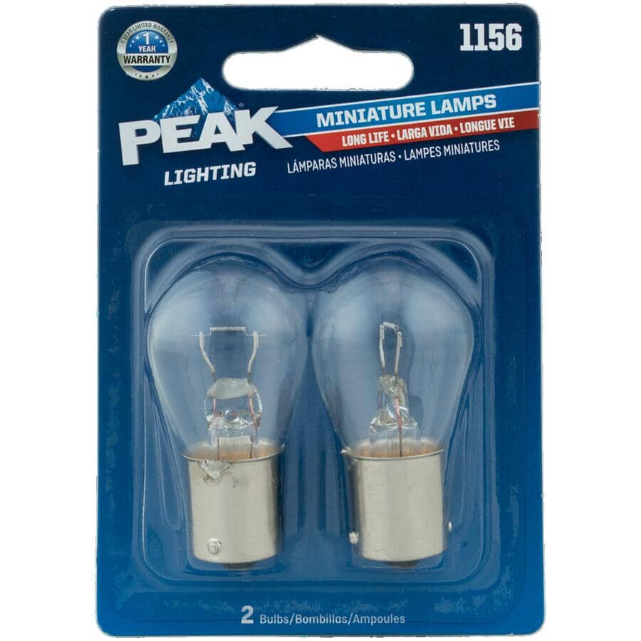 12.8V Long Life Bayonet Based Mini Bulbs - S-8, 2 Pack