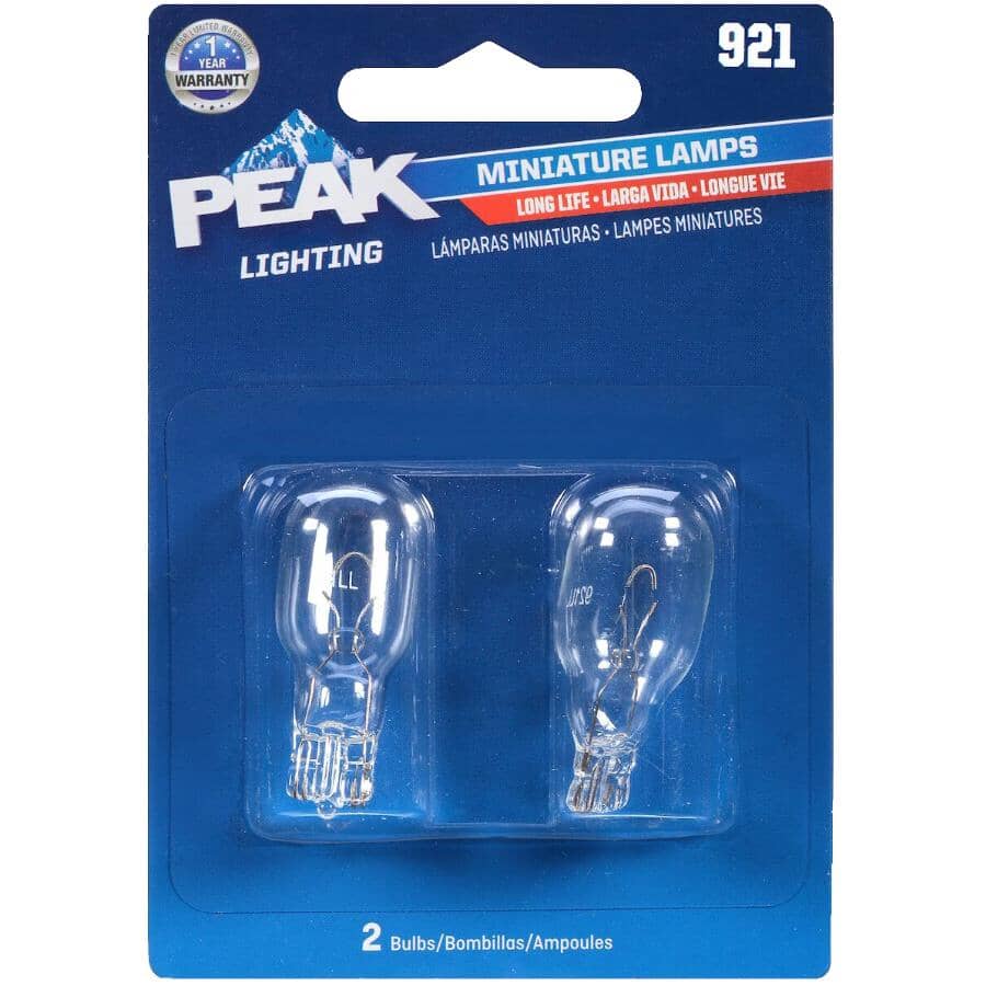 12.8V Long Life Wedge Based Mini Bulbs - 2 Pack