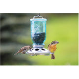 Mason Jar Glass Bird Feeder - Blue, 1 lb Capacity