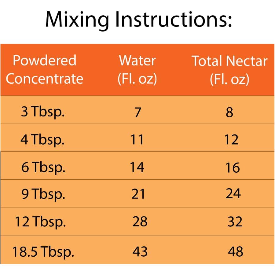 Oriole Instant Nectar Concentrate - Orange, 48 oz
