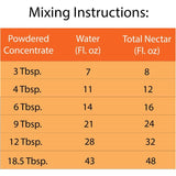 Oriole Instant Nectar Concentrate - Orange, 48 oz