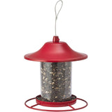Panorama Hanging Bird Feeder - Red Sparkle, 2 lb Capacity