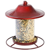 Panorama Hanging Bird Feeder - Red Sparkle, 2 lb Capacity