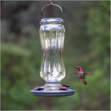 Starglow Vintage Glass Hummingbird Feeder - Clear, 16 oz