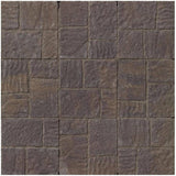 2" x 15-3/4" x 15-3/4" Quadral Beige and Black Patio Stone Slab - Earth Blend