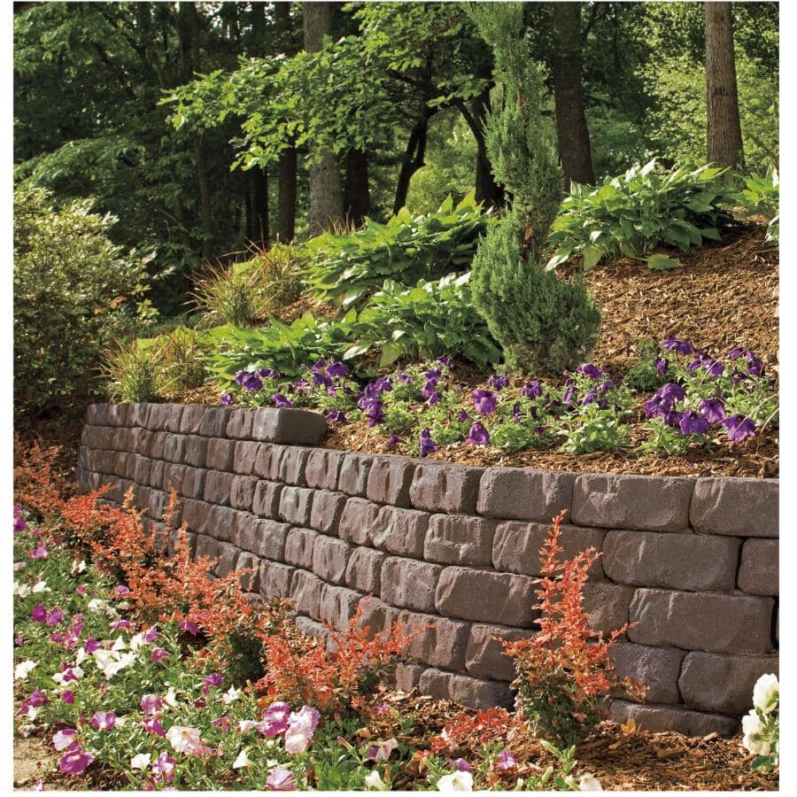4" x 7-1/4" x 11-1/2" Beltis Earth Blend Retaining Wall Stone