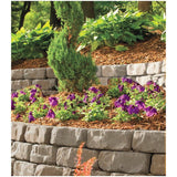 4" x 7" x 11-1/2" Beltis Grey and Charcoal Retaining Wall Stone - Shadow Blend