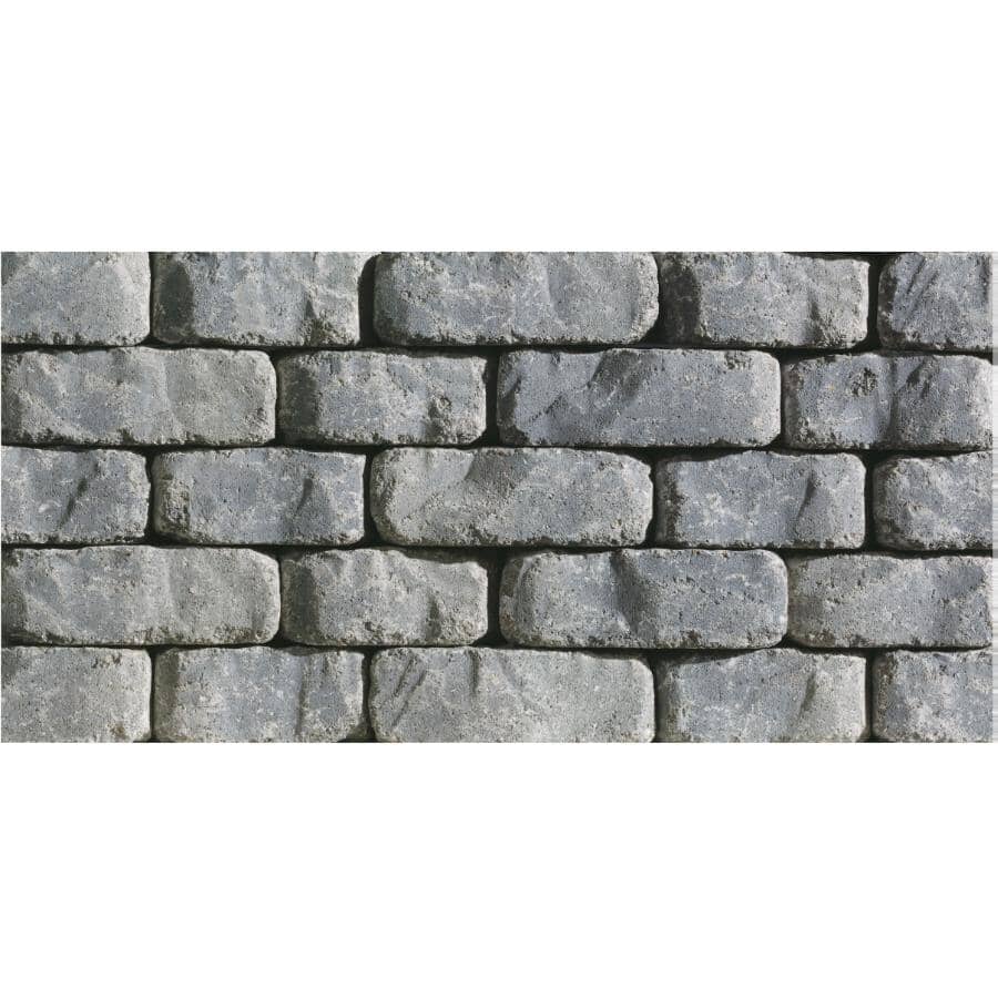 4" x 7" x 11-1/2" Beltis Grey and Charcoal Retaining Wall Stone - Shadow Blend