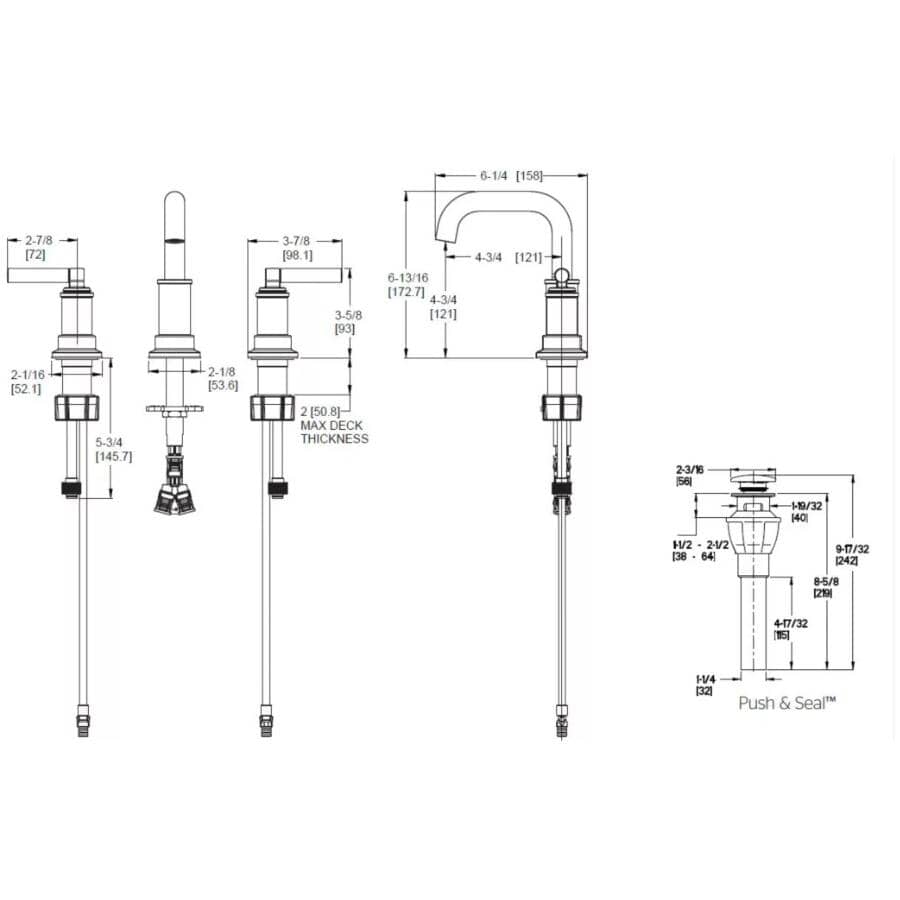 Kierland 2 Handle Widespread Lavatory Faucet - Matte Black