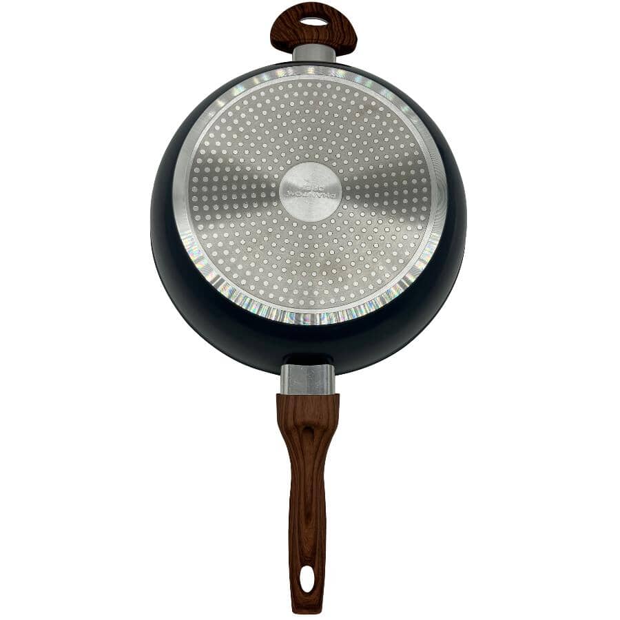 Grove Non-Stick Deep Frypan with Glass Lid - Smoked Grey, 11"/28cm