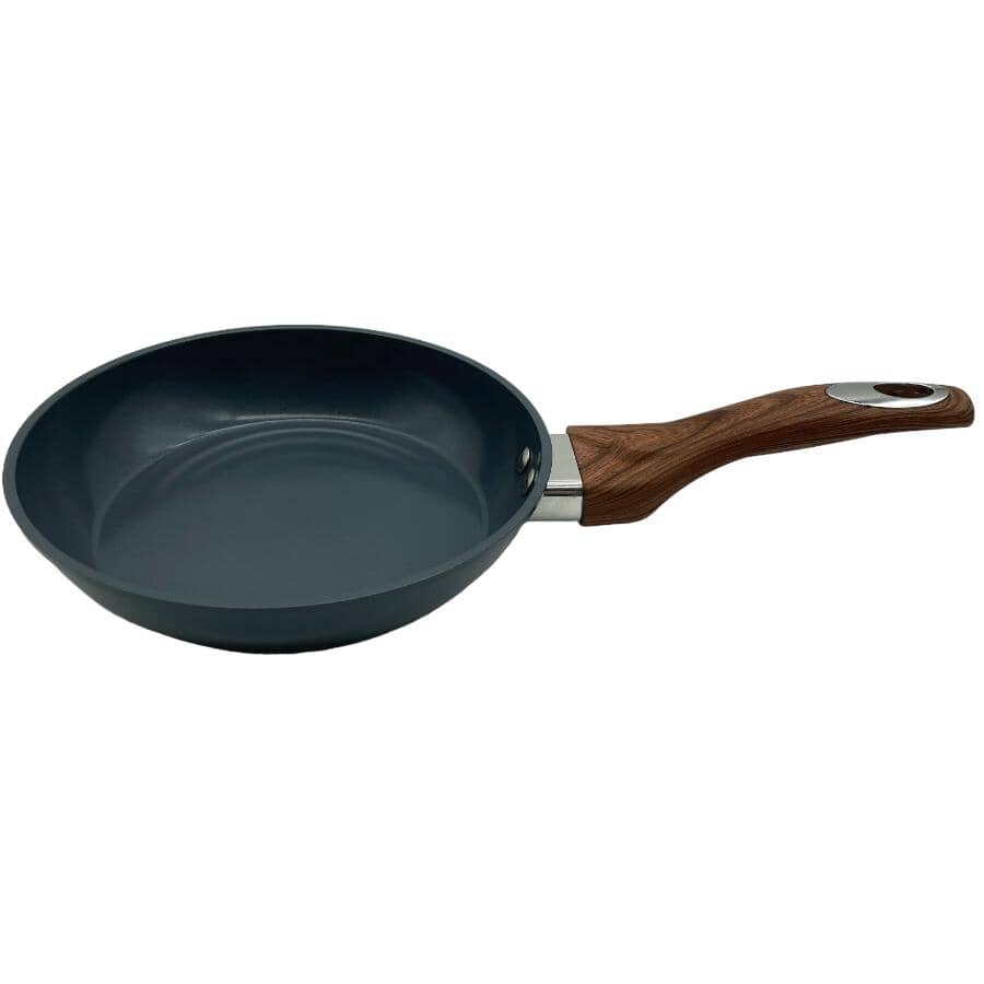 Grove Non-Stick Frypan with Wood Handle - Smoked Grey, 8"/20cm