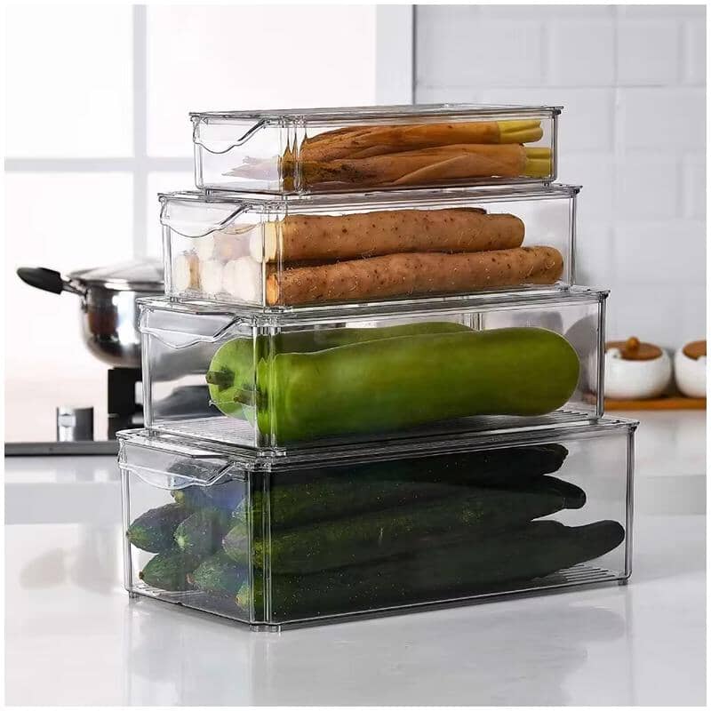 Heavy Duty Fridge Food Storage Set - 8 Pieces