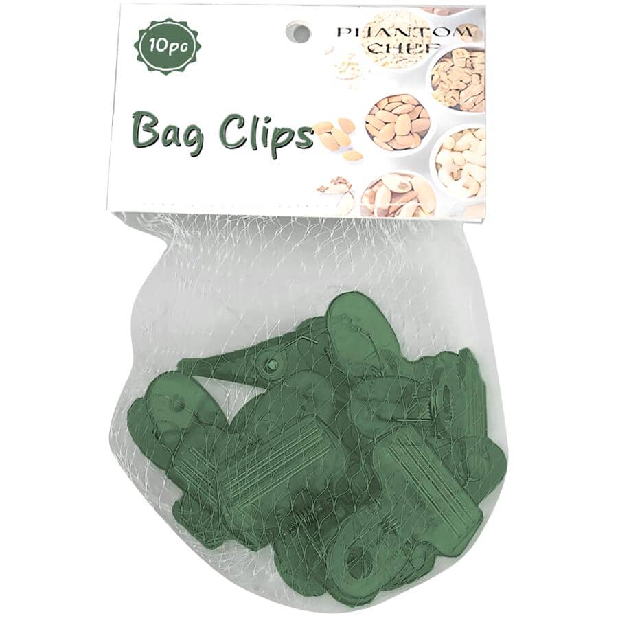 Mini Snack Plastic Bag Clips - 10 Pack