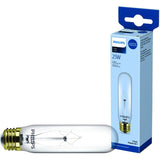 25W T10 Medium Base Clear Appliance Light bulb