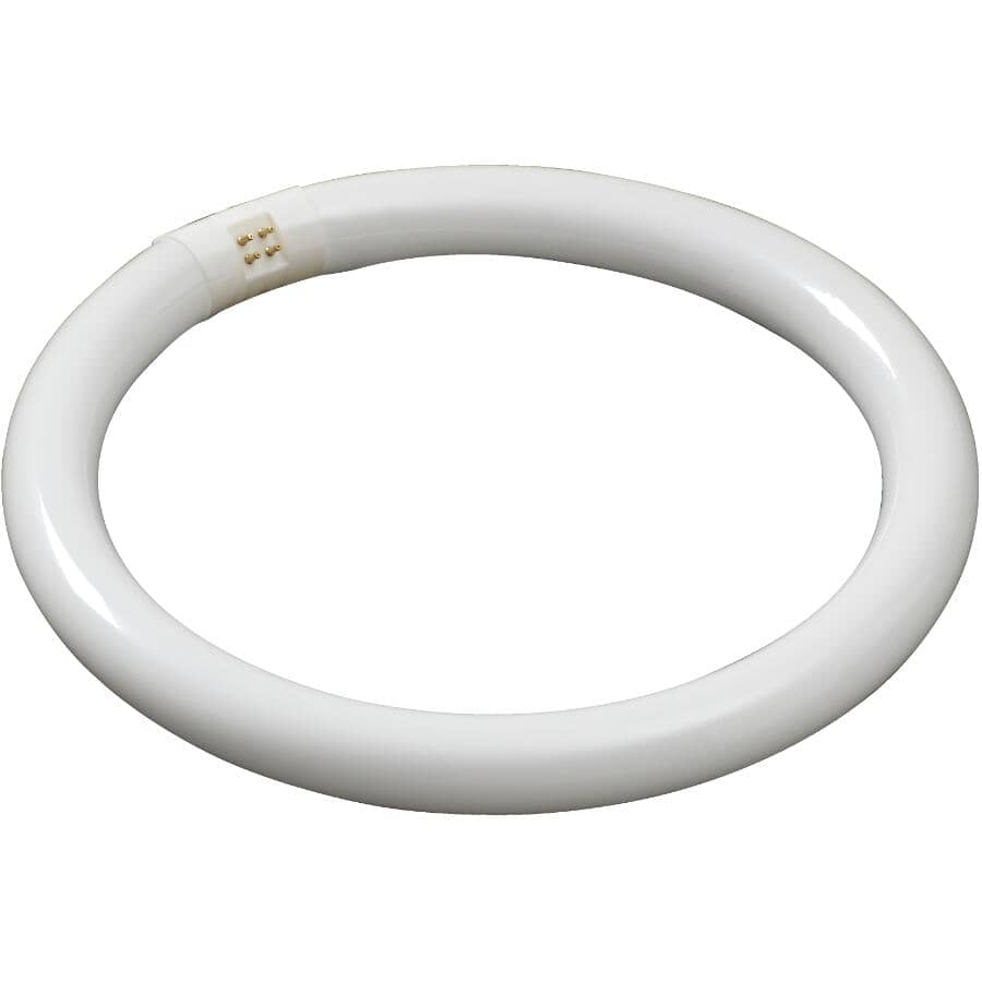 32W T9 4 Pin Circline Soft White Fluorescent Light Bulb - 12"