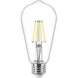 4.5W ST19 Medium Base Daylight LED Light Bulbs - Clear Glass, 2 Pack