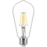 4.5W ST19 Medium Base Soft White LED Light Bulbs - Clear Glass, 2 Pack