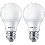 7W A19 Medium Base Soft White LED Light Bulbs - 2 Pack
