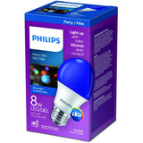 8W A19 Medium Base Non-Dimmable Blue LED Light Bulb