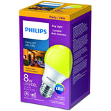 8W A19 Medium Base Non-Dimmable Yellow LED Light Bulb