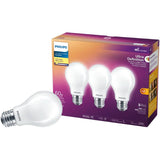 8W Ultra Definition A19 WarmGlow Soft White Dimmable LED Light Bulbs - 3 Pack