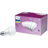 9W A19 Medium Base Soft White LED Light Bulbs Non-Dimmable - 6 Pack