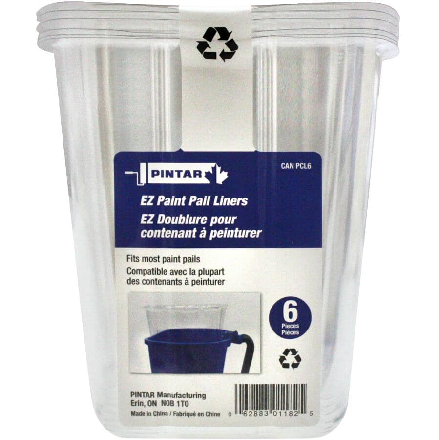 EZ Paint Pail Liners - 6 Pack